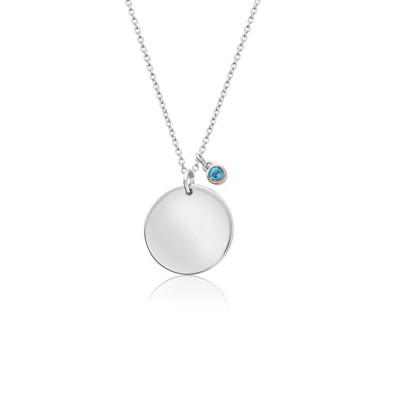 Clogau Jewellery Clogau Celebration December Sterling Silver Birthstone Pendant D