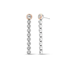 Clogau Jewellery Clogau Celebration Silver Drop Hoop Earrings