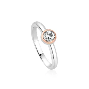 Clogau Jewellery Clogau Celebration Sterling Silver White Topaz Ring
