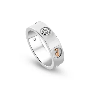 Clogau Jewellery Clogau Insignia Sterling Silver Band Ring with Topaz