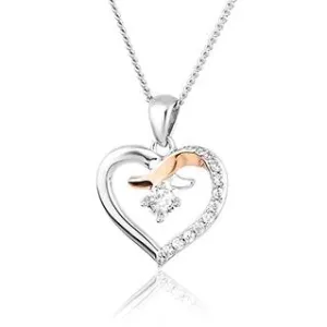 Clogau Jewellery Clogau Kiss 9ct Rose Gold Sterling Silver Pendant