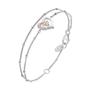 Clogau Jewellery Clogau Kiss Sterling Silver Double Chain Bracelet