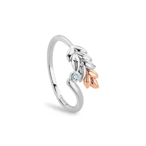 Clogau Jewellery Clogau Lilibet Sterling Silver and Sky Blue Topaz Ring