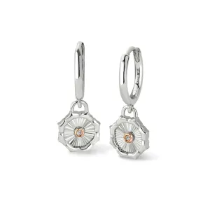 Clogau Jewellery Clogau Nos Da Silver Drop Hoop Earrings