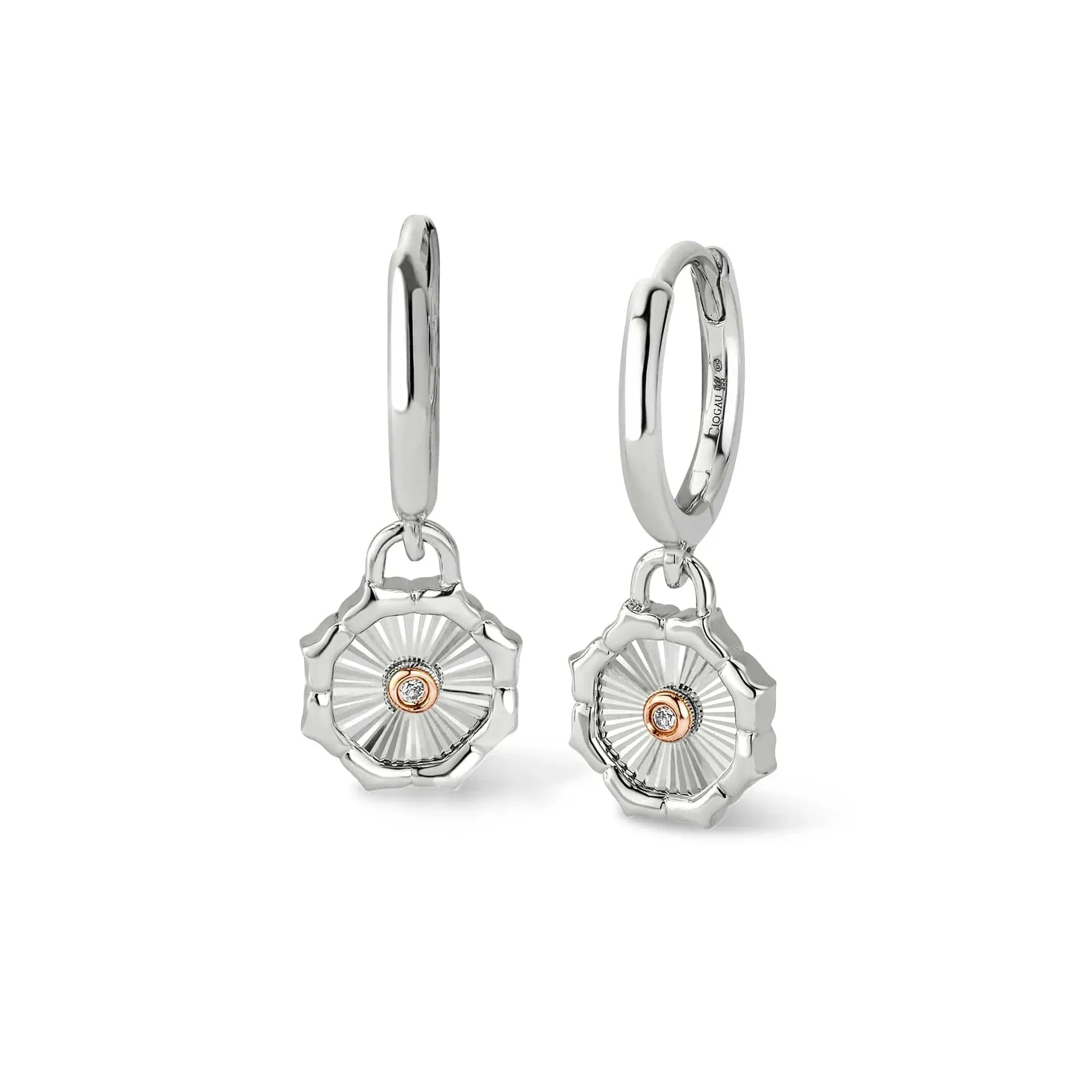 Clogau Jewellery Clogau Nos Da Silver Drop Hoop Earrings