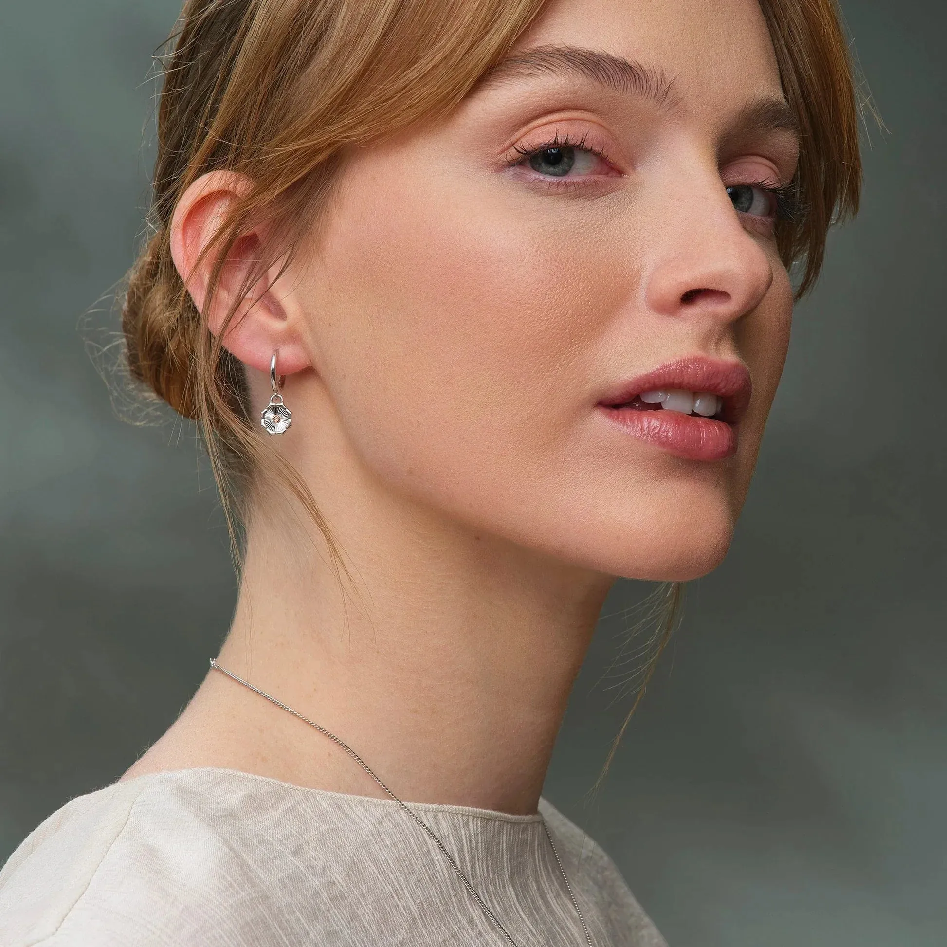 Clogau Jewellery Clogau Nos Da Silver Drop Hoop Earrings
