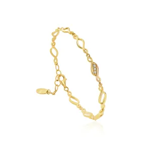 Clogau Jewellery Clogau Past Present Future 9ct Gold Diamond Bracelet