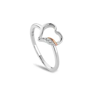 Clogau Jewellery Clogau Past Present Future Heart Silver Ring