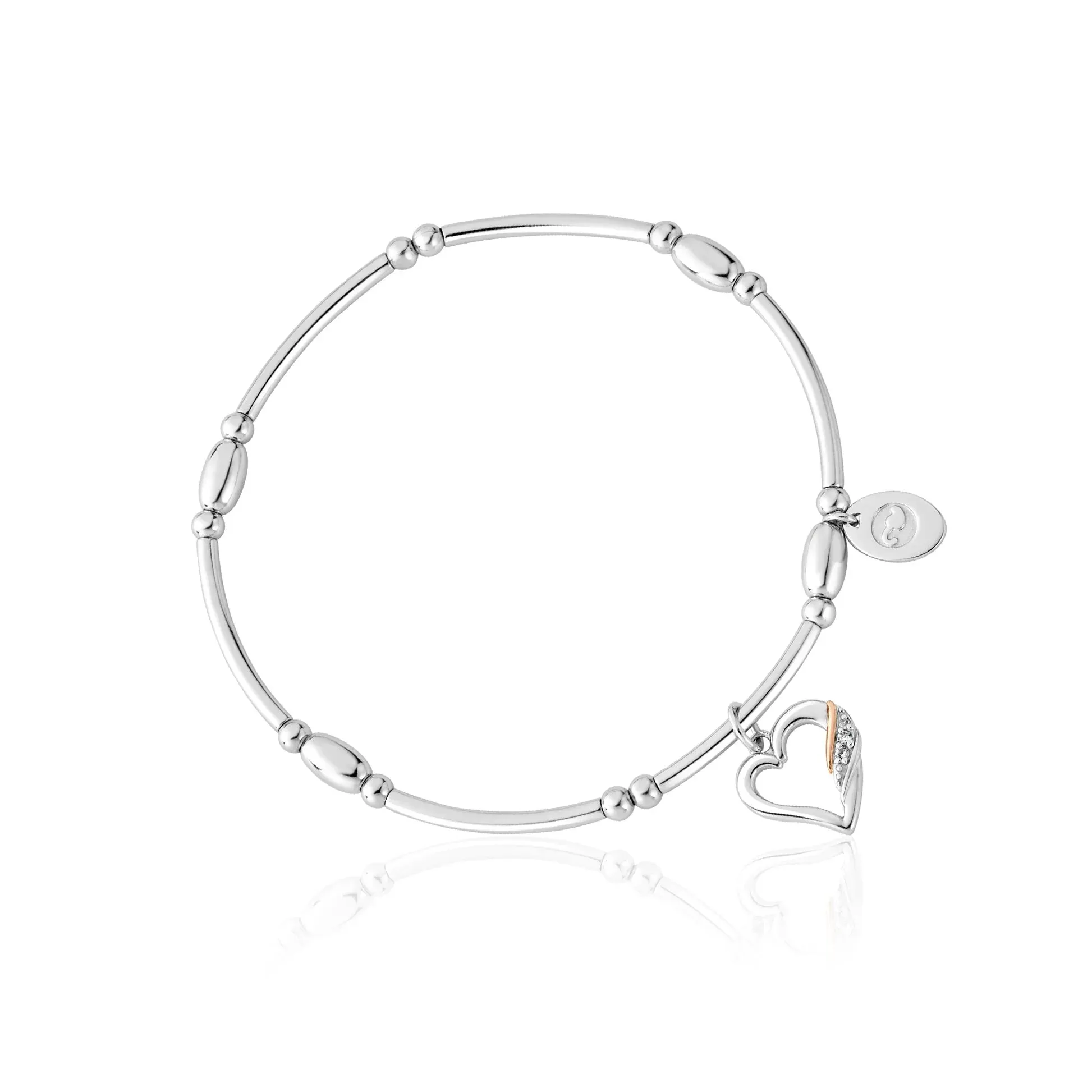 Clogau Jewellery Clogau Past Present Future Heart Sterling Silver Affinity Bracelet