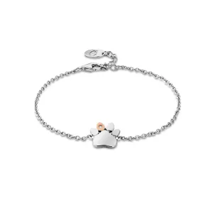 Clogau Jewellery Clogau Paw Prints on My Heart Silver Single Paw Bracelet