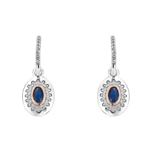 Clogau Jewellery Clogau Princess Diana Sterling Silver Sapphire Drop Earrings