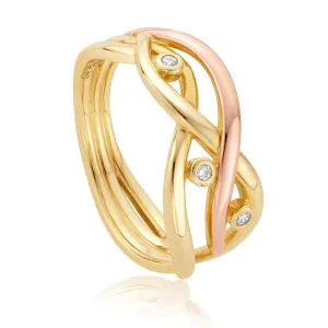 Clogau Jewellery Clogau Swallow Falls 18ct Gold Diamond Ring D