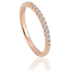 Clogau Jewellery Clogau Timeless 18ct Rose Gold 0.16ct Diamond Wedding Ring