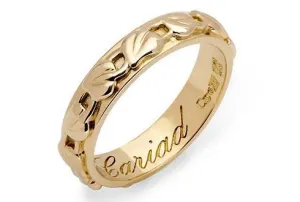 Clogau Jewellery Clogau Tree of Life 9ct Yellow Gold 5mm Wedding Ring