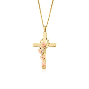 Clogau Jewellery Clogau Tree of Life Diamond 9ct Gold Cross Necklace
