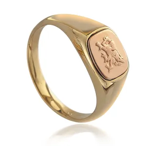 Clogau Jewellery Clogau Welsh Dragon 9ct Yellow Gold Signet Ring