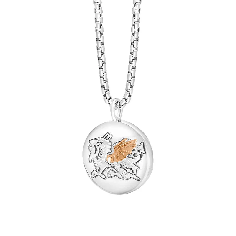 Clogau Jewellery Clogau Welsh Rugby Union Welsh Dragon Sterling Silver Necklace