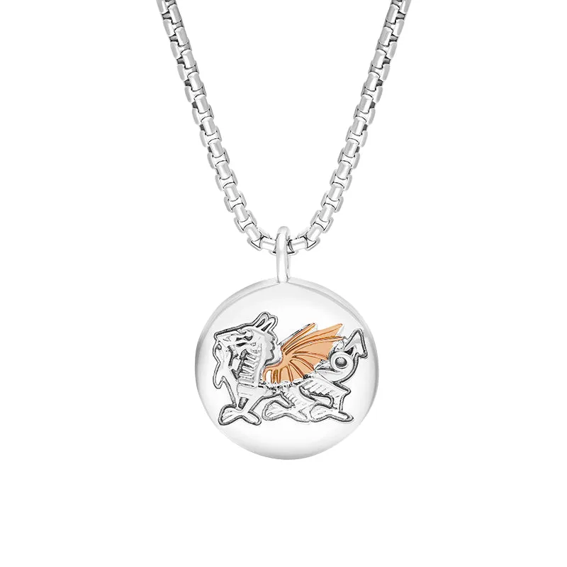 Clogau Jewellery Clogau Welsh Rugby Union Welsh Dragon Sterling Silver Necklace