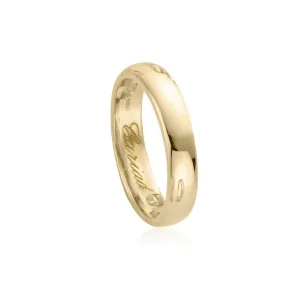 Clogau Jewellery Clogau Windsor 9ct Yellow Gold 4mm Wedding Ring