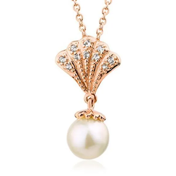 Clogau Jewellery Clogau Windsor Rose Gold White Topaz Pearl Necklace D