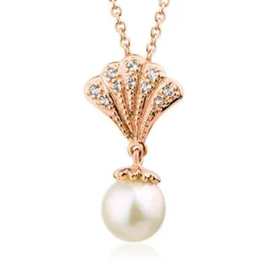 Clogau Jewellery Clogau Windsor Rose Gold White Topaz Pearl Necklace D