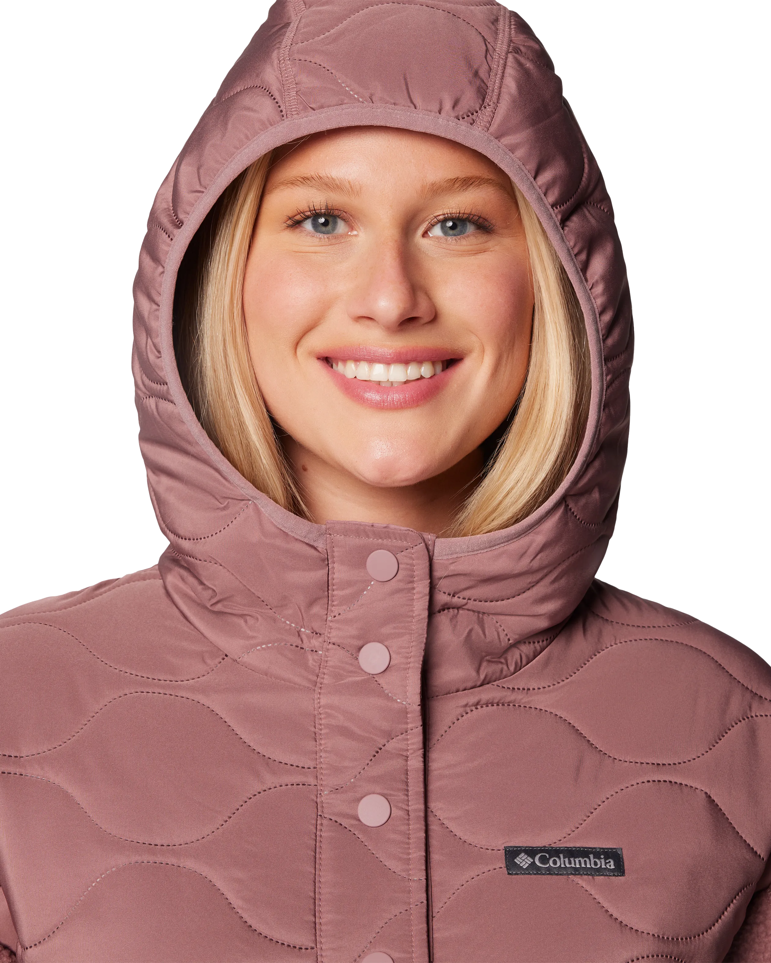 Cloud Point Hooded Fleece Jacket in Fig