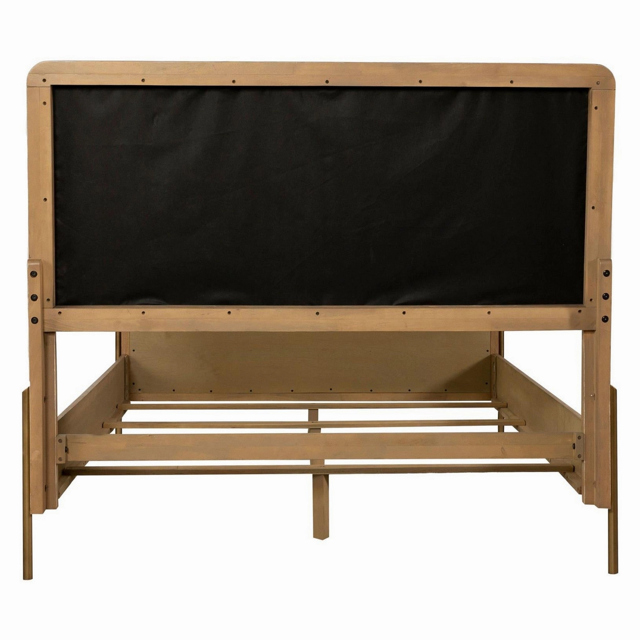 Coaster Arini Upholstered Eastern King Panel Bed Sand Wash And Grey