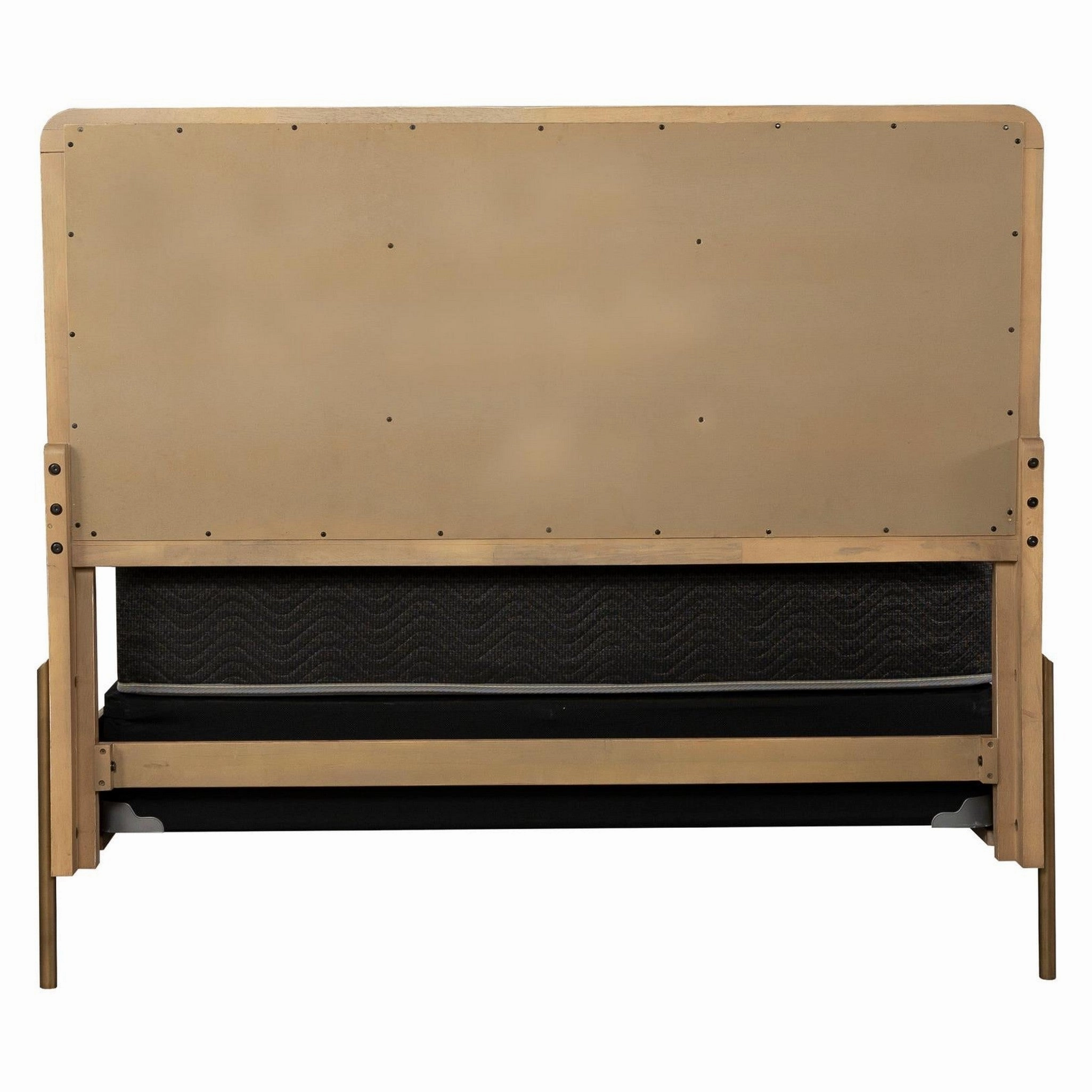 Coaster Arini Upholstered Eastern King Panel Bed Sand Wash And Natural Cane