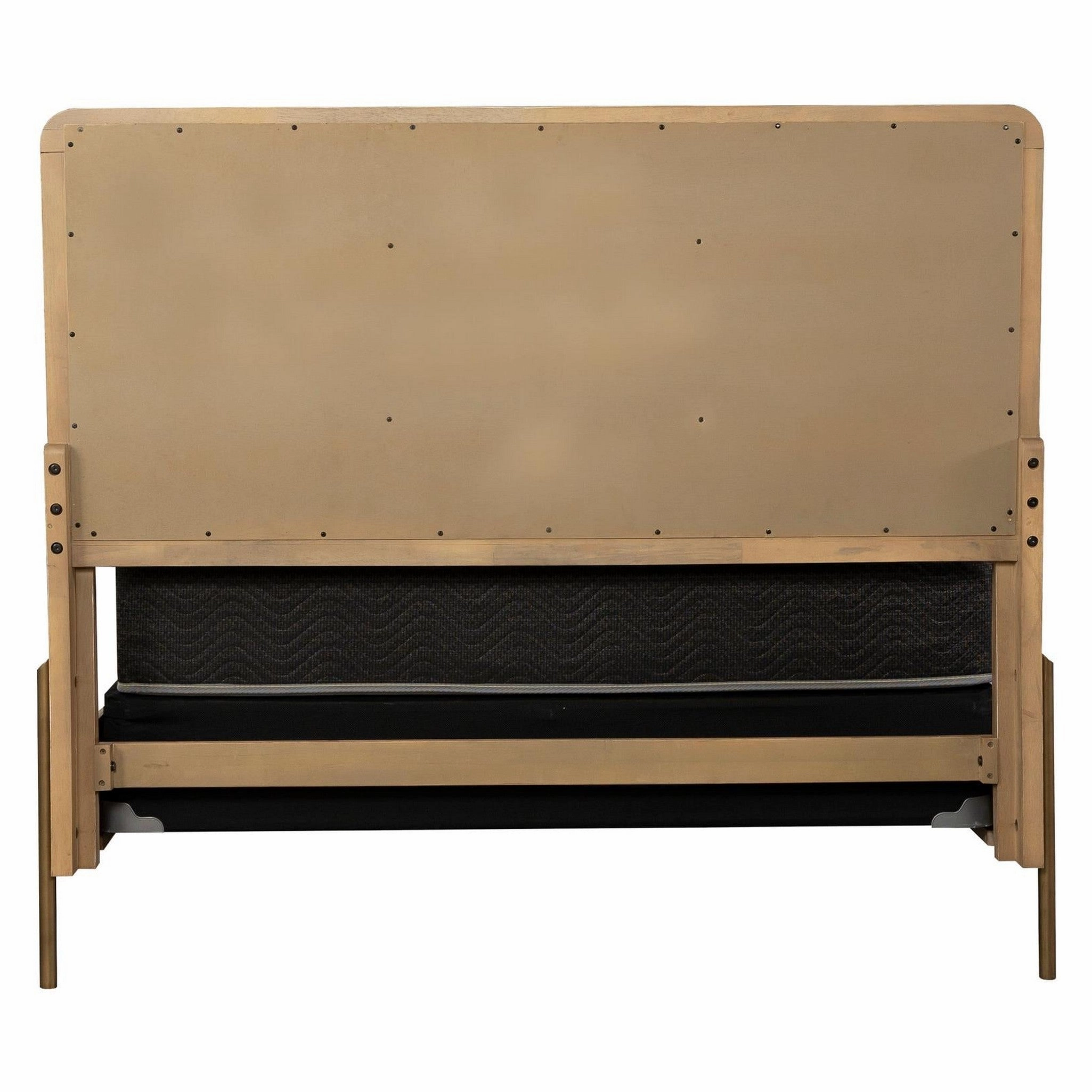 Coaster Arini Upholstered Queen Panel Bed Sand Wash And Natural Cane