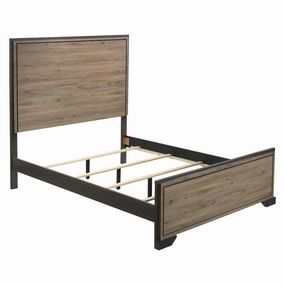 Coaster Baker Panel Queen Bed Brown And Light Taupe bed frame,bed base,bedroom furniture