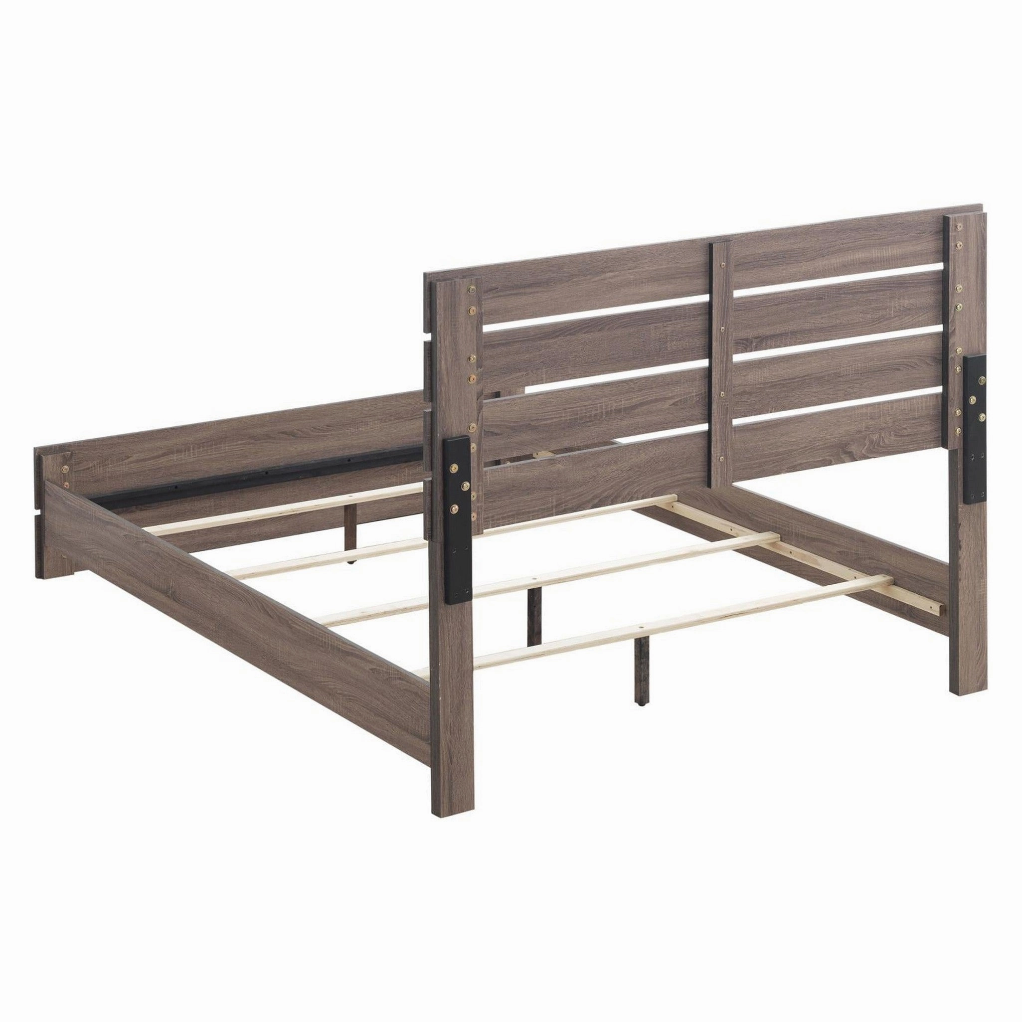 Coaster Brantford Eastern King Panel Bed Barrel Oak