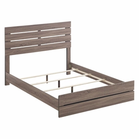 Coaster Brantford Eastern King Panel Bed Barrel Oak bed frame,bed base,bedroom furniture