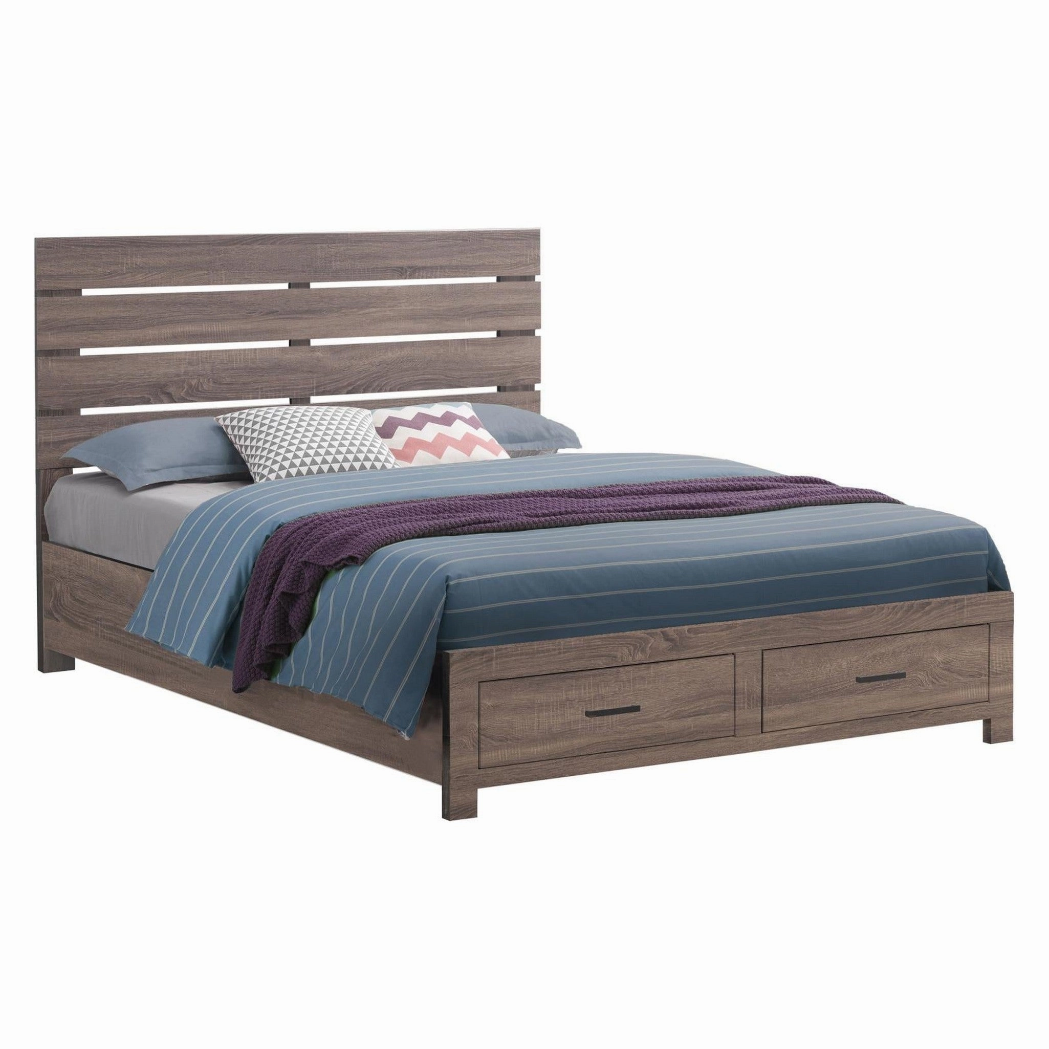 Coaster Brantford Eastern King Storage Bed Barrel Oak