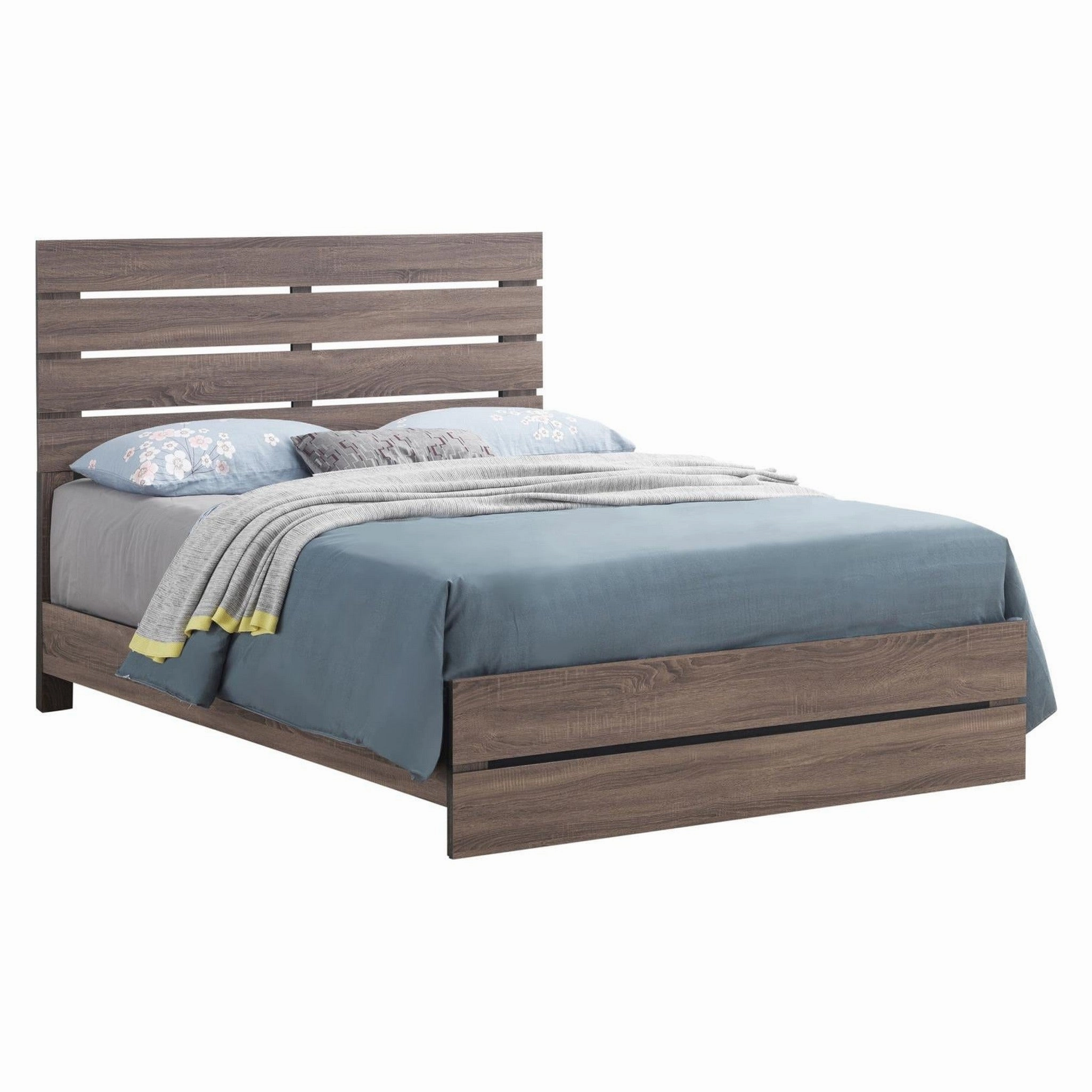 Coaster Brantford Queen Panel Bed Barrel Oak
