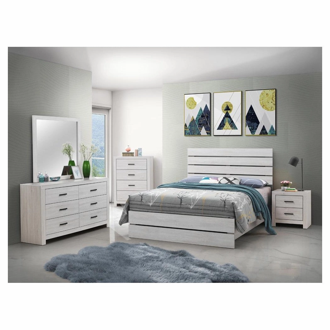 Coaster Brantford Queen Panel Bed Coastal White