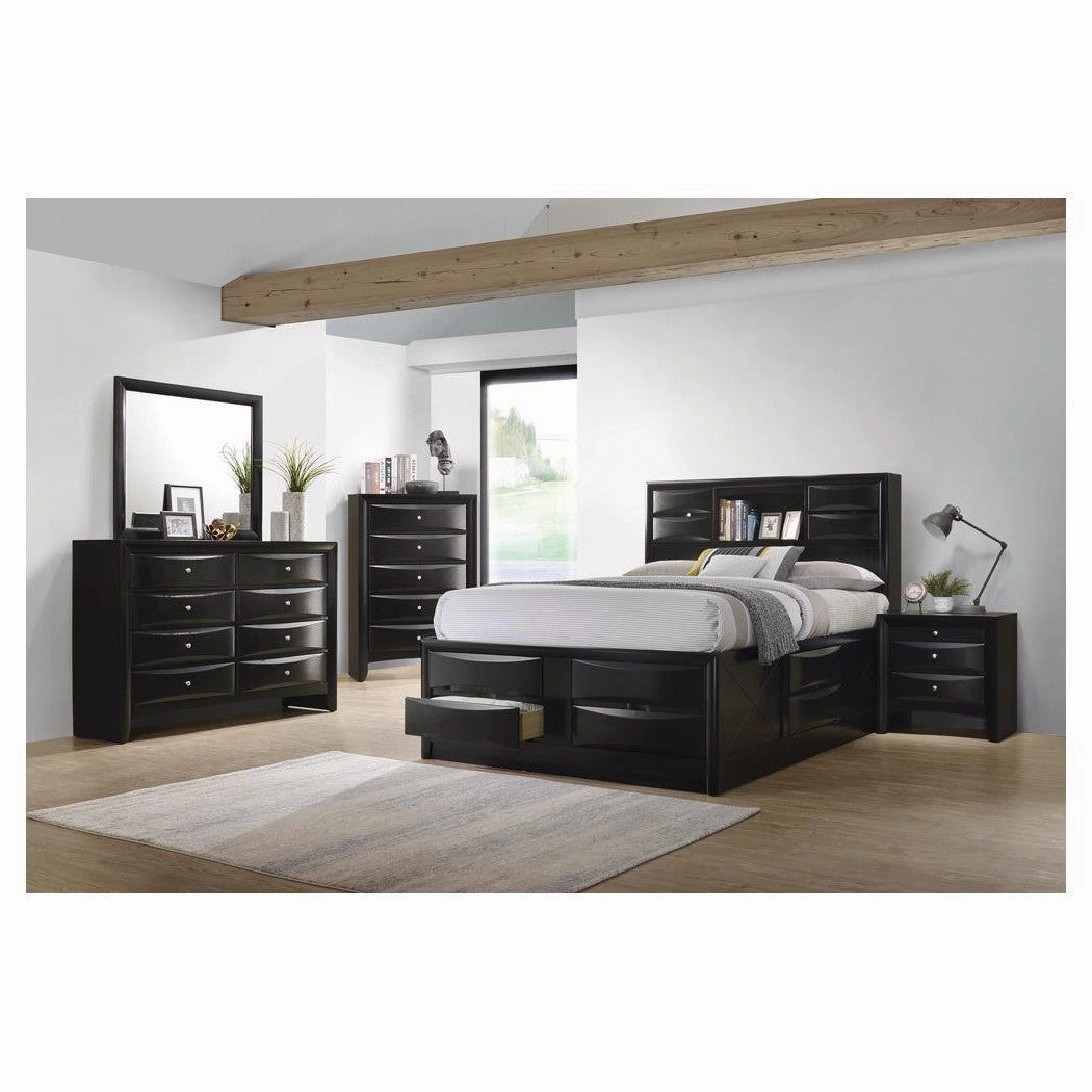 Coaster Briana Eastern King Platform Storage Bed Black