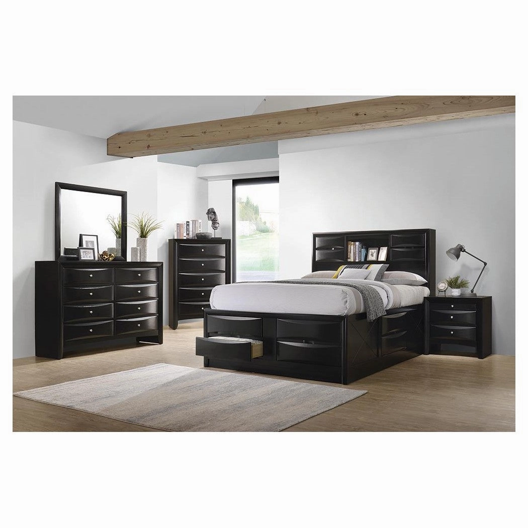 Coaster Briana Eastern King Platform Storage Bed Black