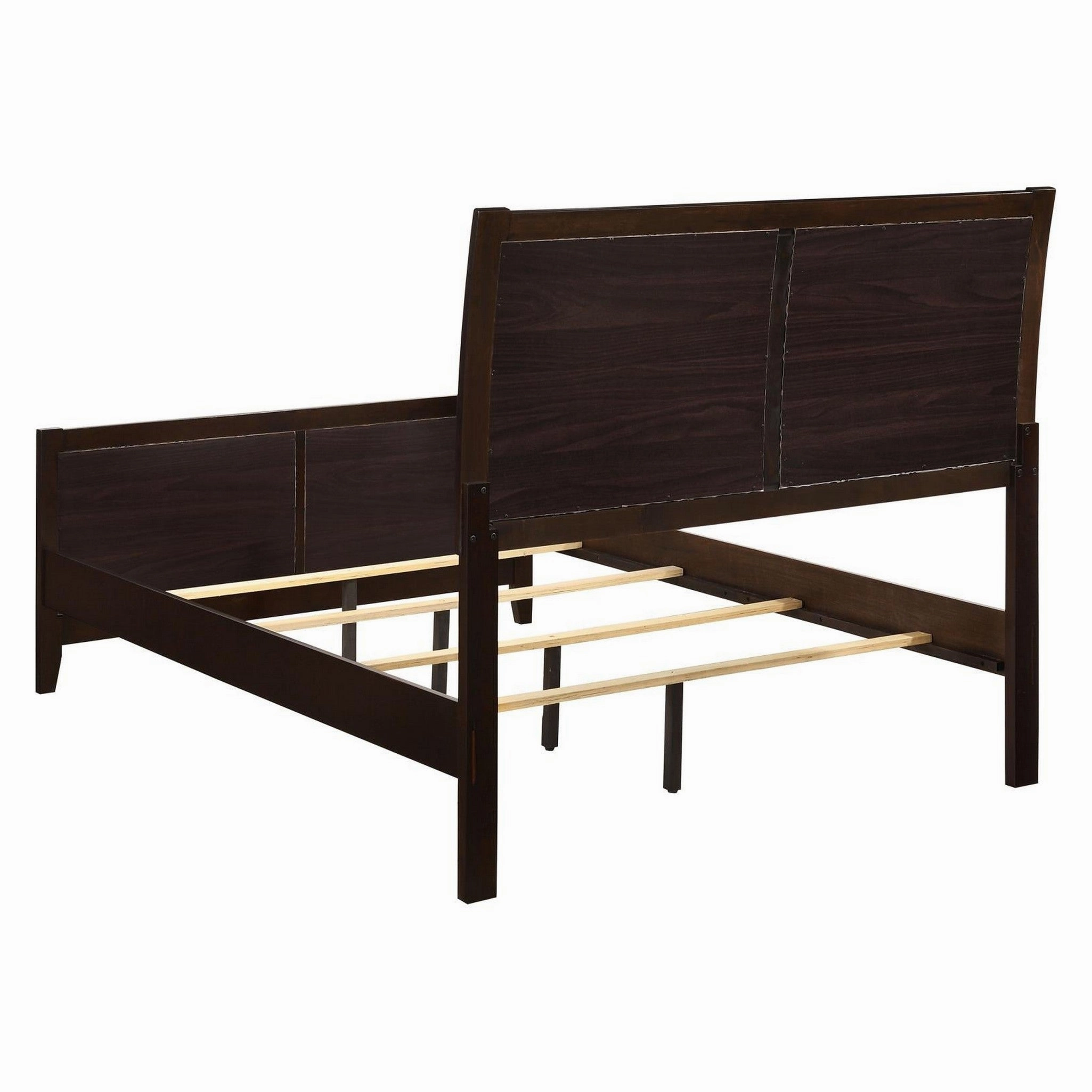 Coaster Carlton California King Upholstered Bed Cappuccino And Black