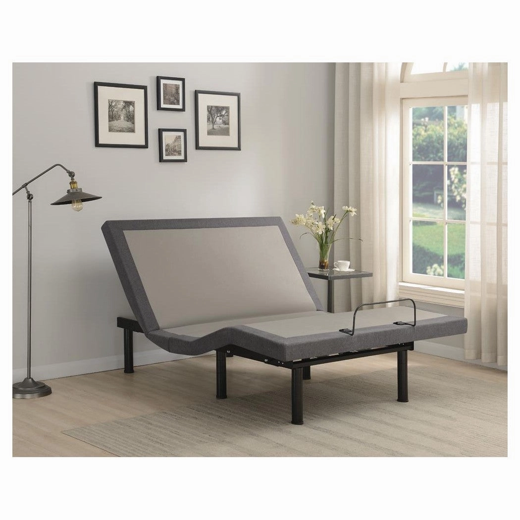 Coaster Clara California King Adjustable Bed Base Grey And Black