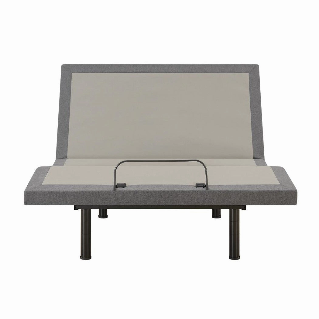 Coaster Clara Full Adjustable Bed Base Grey And Black