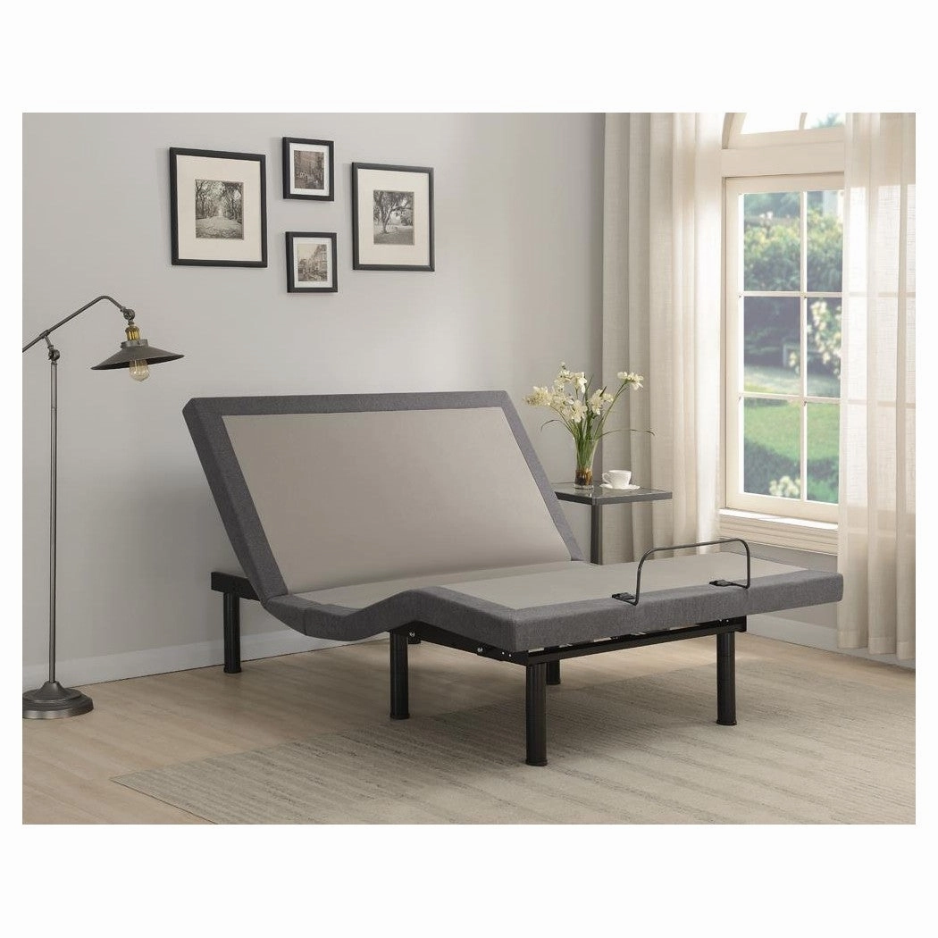 Coaster Clara Twin Xl Adjustable Bed Base Grey And Black