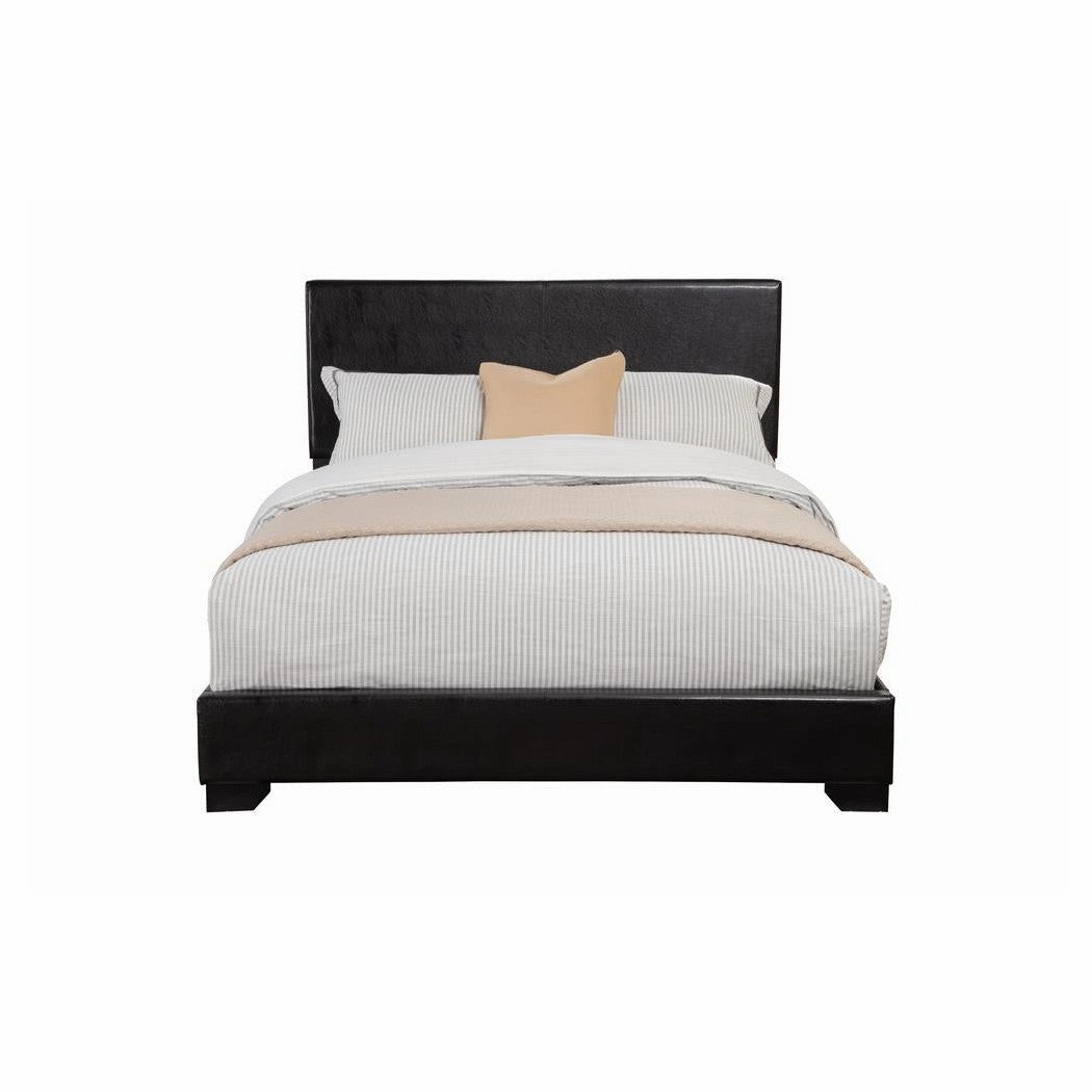 Coaster Conner Queen Upholstered Panel Bed Black
