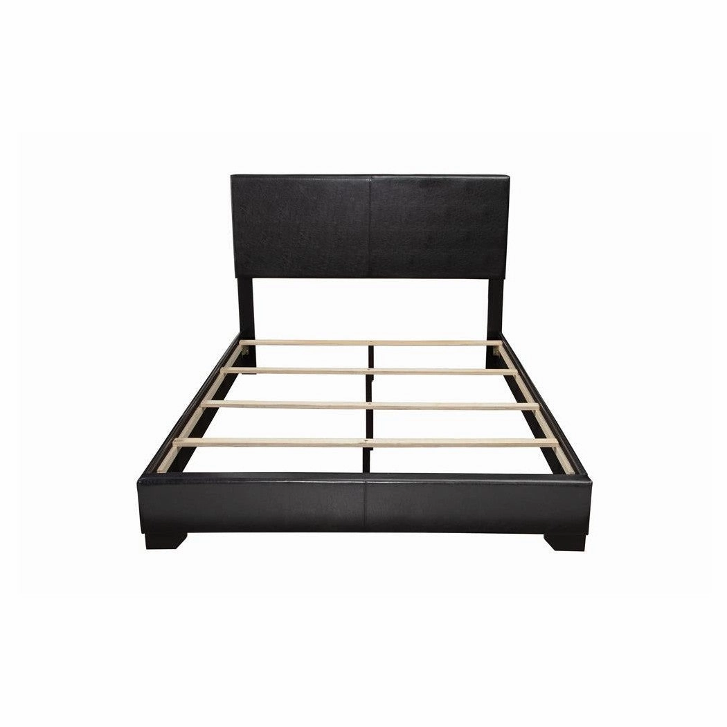 Coaster Conner Queen Upholstered Panel Bed Black