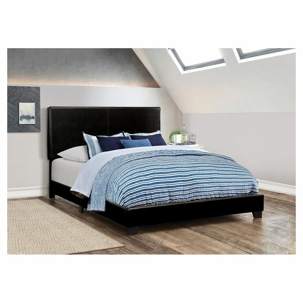 Coaster Dorian Upholstered California King Bed Black