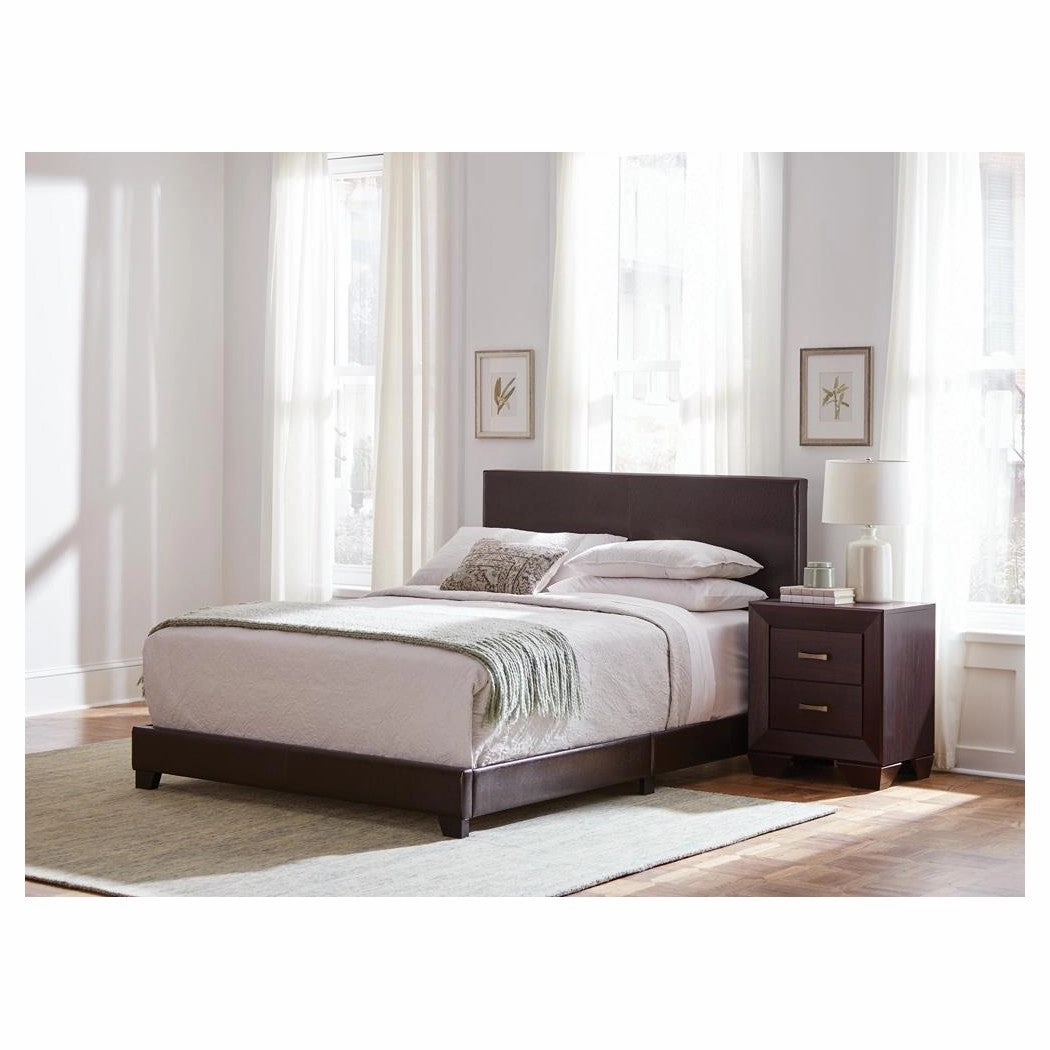 Coaster Dorian Upholstered California King Bed Brown