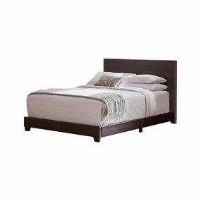 Coaster Dorian Upholstered California King Bed Brown bed frame,bed base,bedroom furniture
