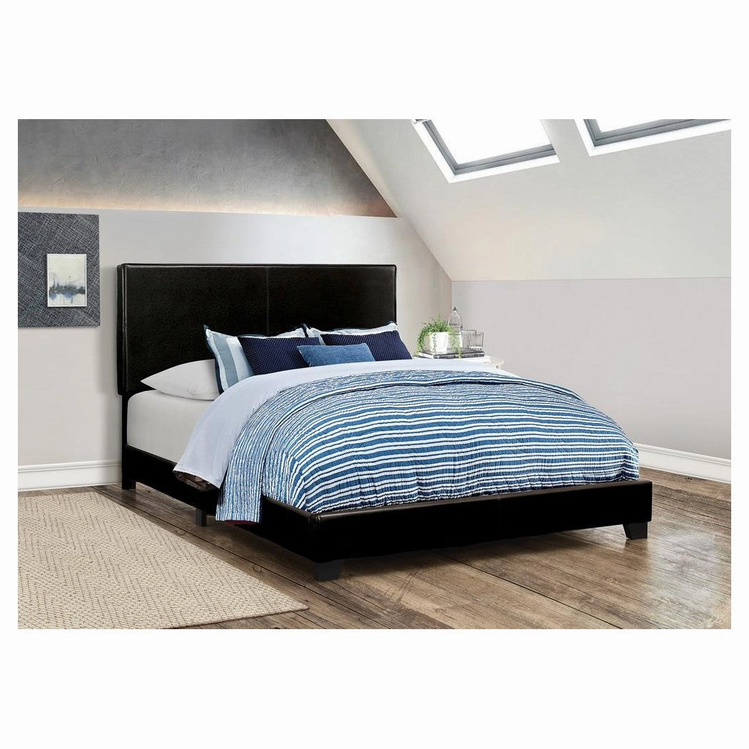 Coaster Dorian Upholstered Eastern King Bed Black