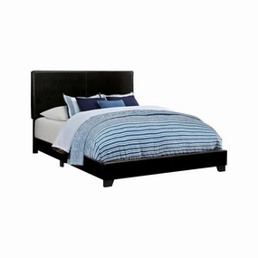 Coaster Dorian Upholstered Eastern King Bed Black bed frame,bed base,bedroom furniture