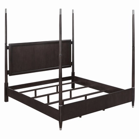 Coaster Emberlyn Eastern King Poster Bed Brown bed frame,bed base,bedroom furniture