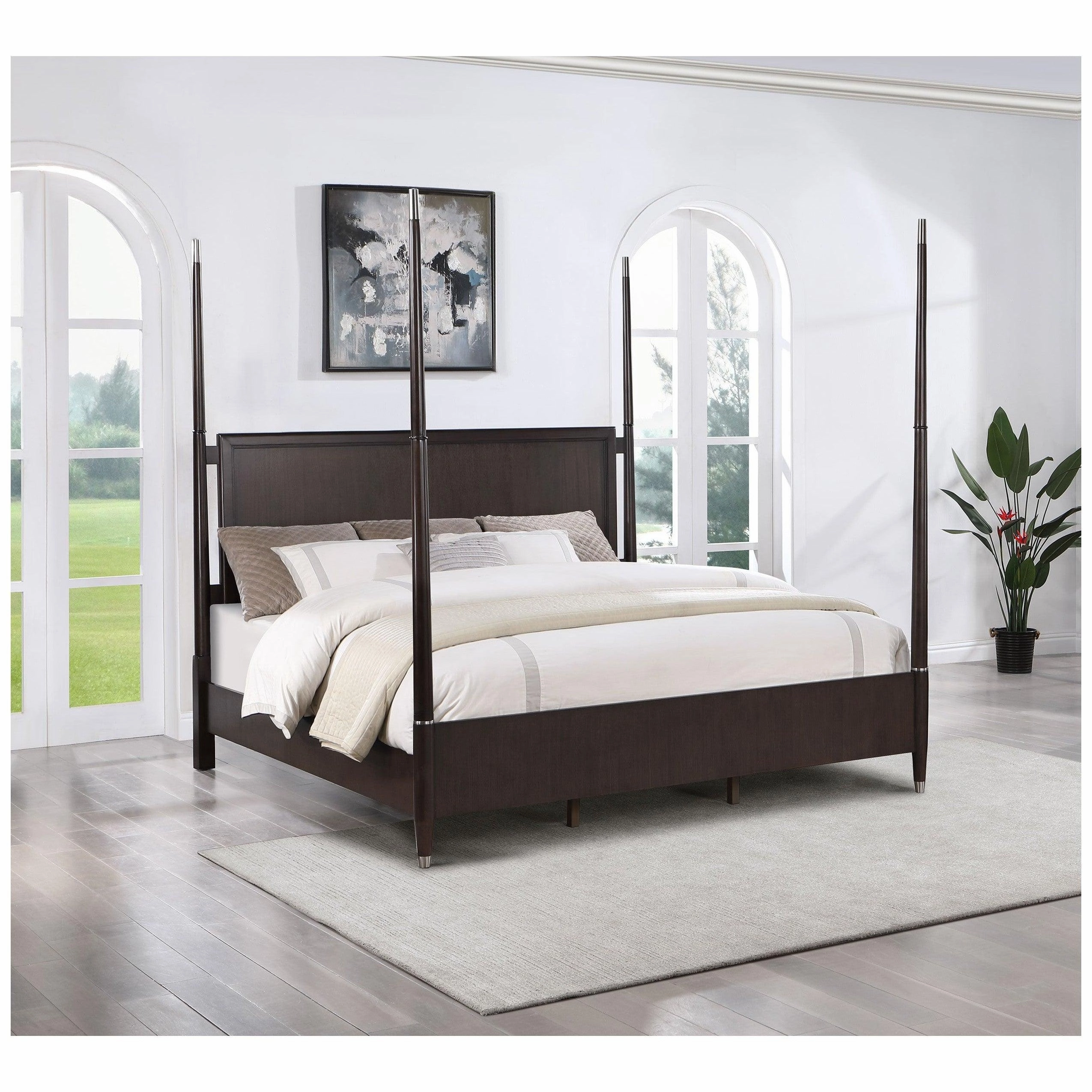 Coaster Emberlyn Eastern King Poster Bed Brown